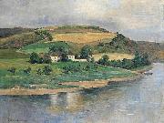 unknow artist A Bend of a River oil painting reproduction